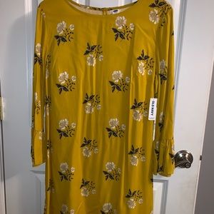 Floral yellow dress